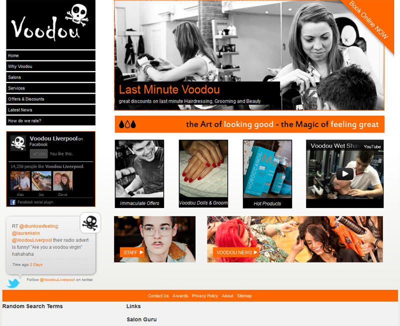Voodou - Best Salon Website Award
