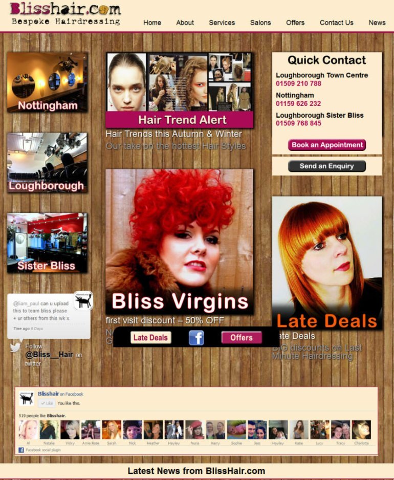 Bliss website