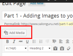Part 3 – Adding Images to your Post