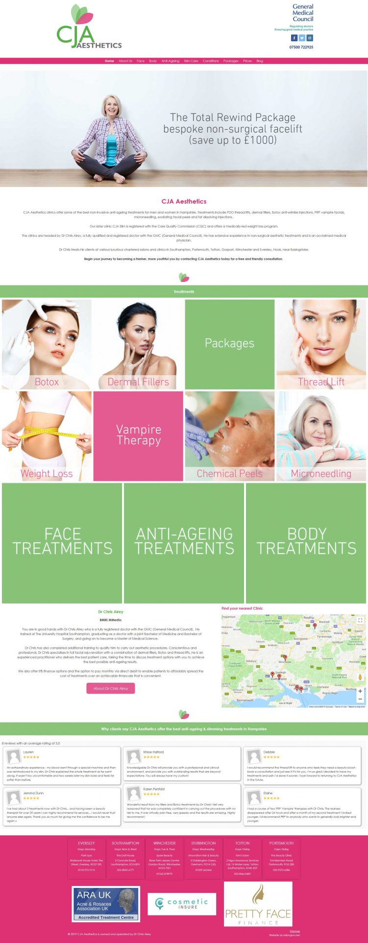 Aesthetic-Clinic-and-Beauty-salon-website-UK