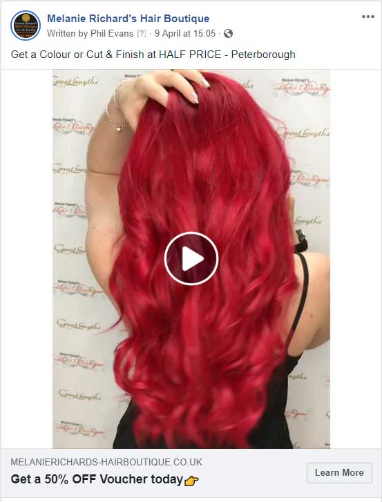 Melanie-salon-facebook-advert