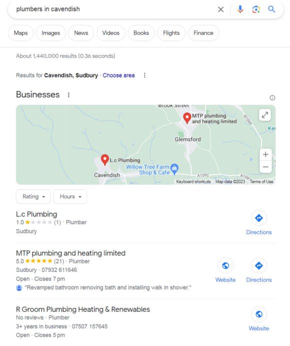 google low stars bad for business