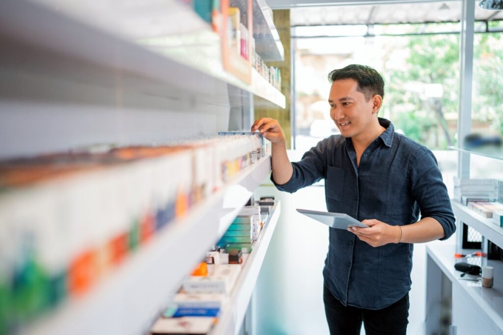 auditing salon stock levels