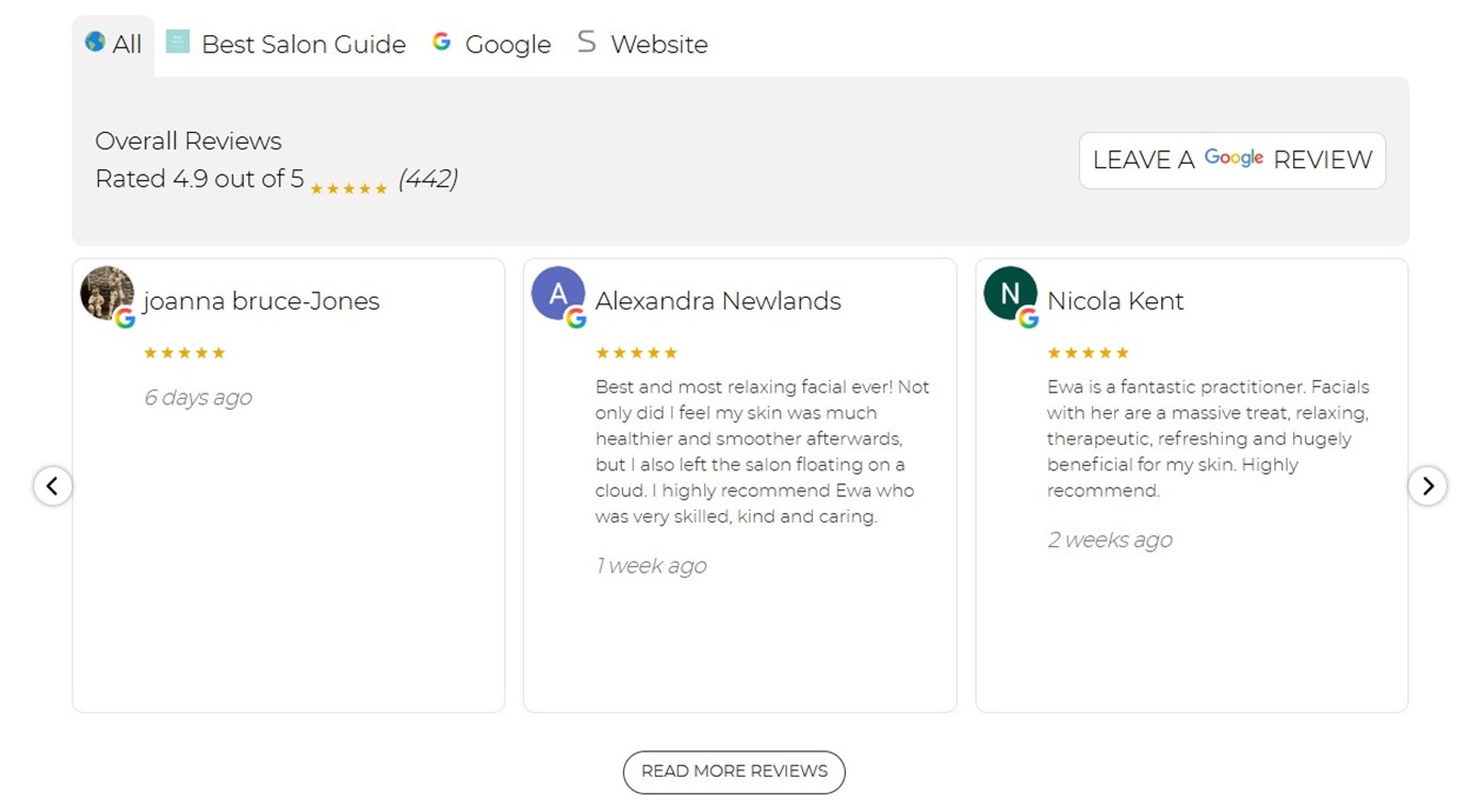 reviews systems from salon guru