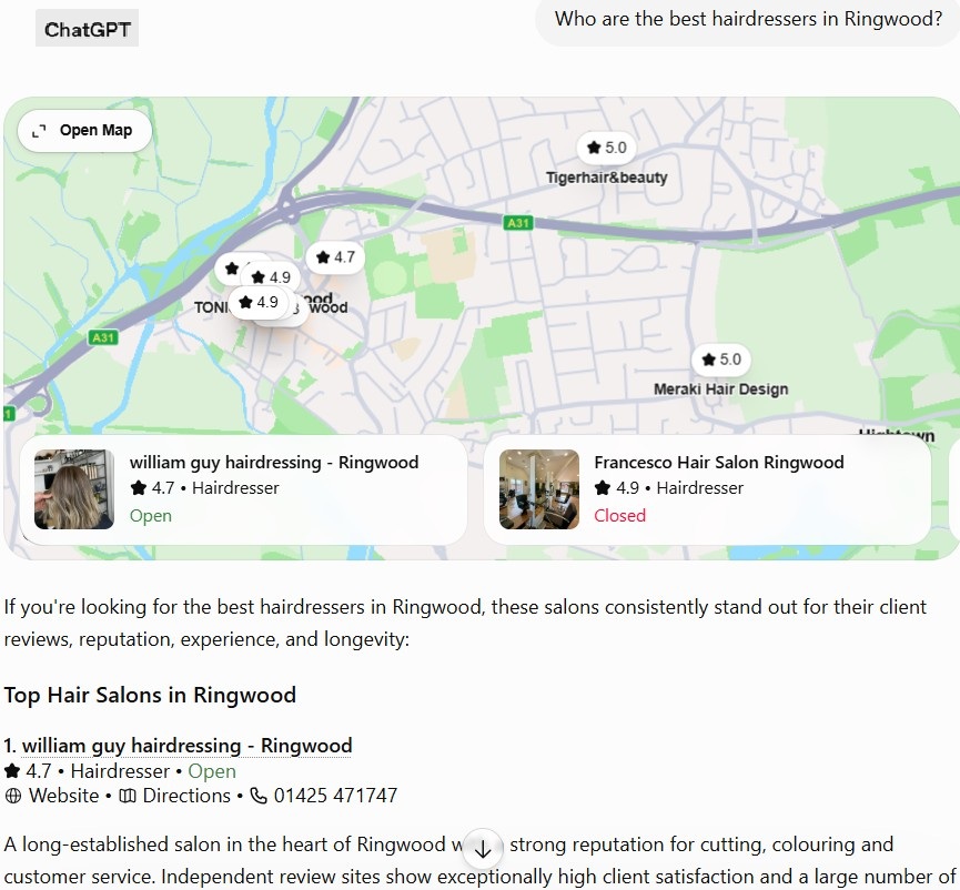 Salon Guru websites for hair and beauty salons