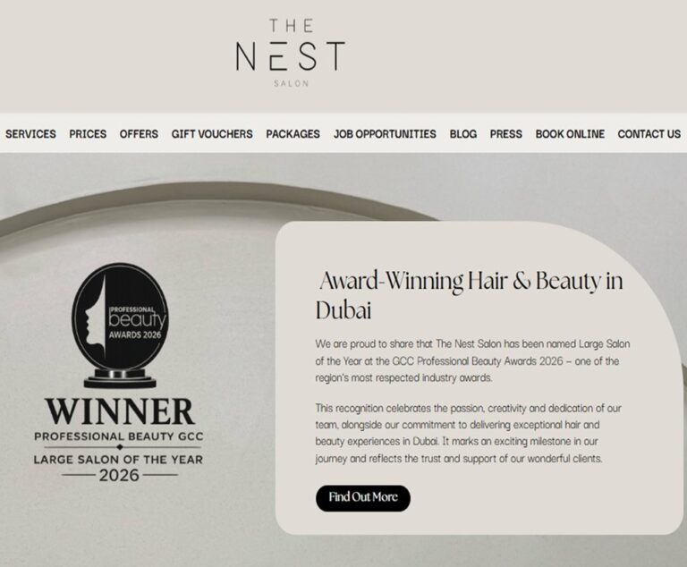 best hair salon website examples in US and Canada