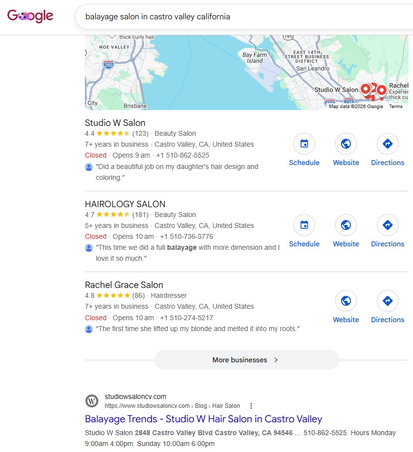 Balayage salon in Castro Valley California