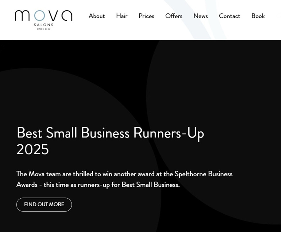 Mova Salons Case Study with Salon Guru Website Designers
