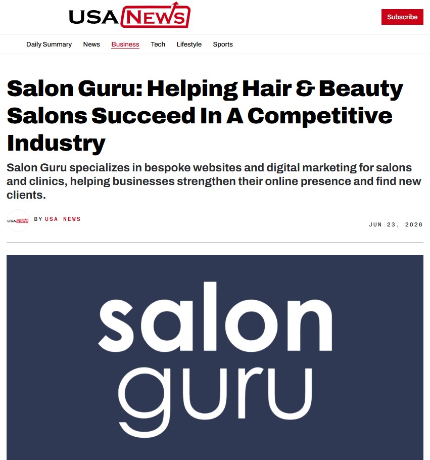 Salon Guru features in USA News June 2026