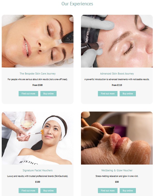 Wellbeing Experiences Spa Websites by Salon Guru