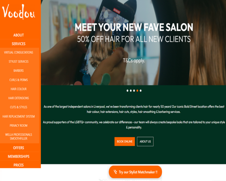Best hair salon websites in UK Best hair salon websites in UK