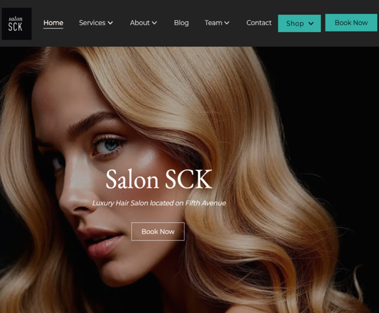 Good hair salon website examples in UK and USA Good hair salon website examples in UK and USA