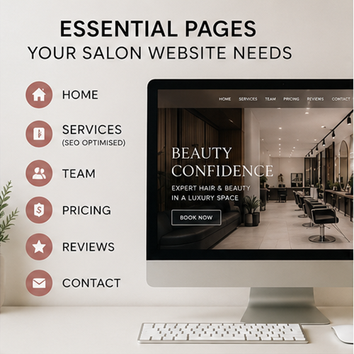 Essential pages for your salon website
