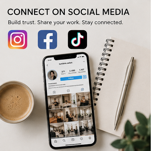 Link your social media to your salon website