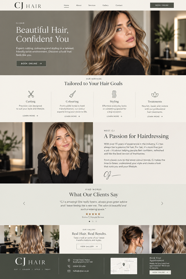Bespoke salon website prices at salon guru Bespoke salon website prices at salon guru