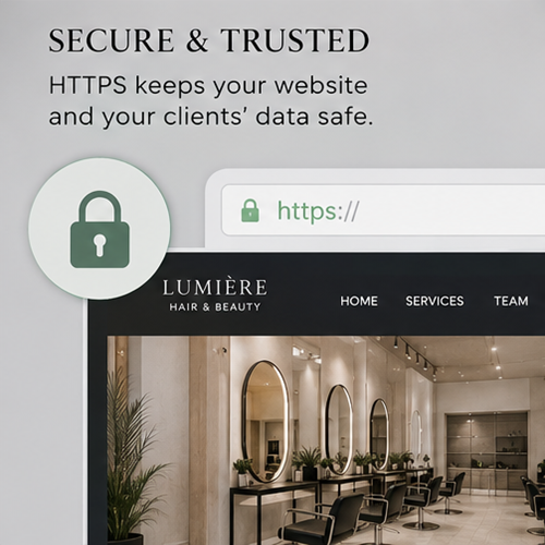 hair salon website design ideas